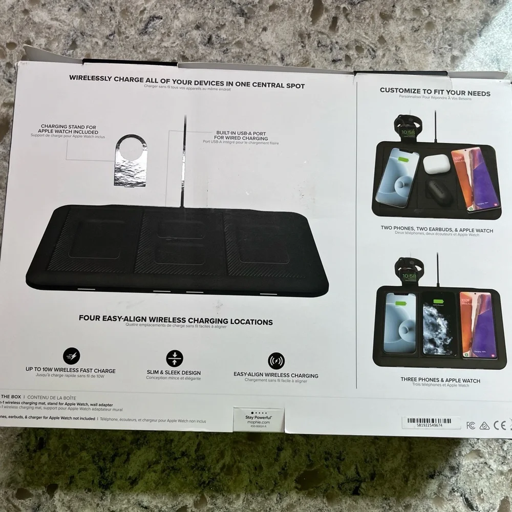 Mophie Wireless Charging Mat - Black